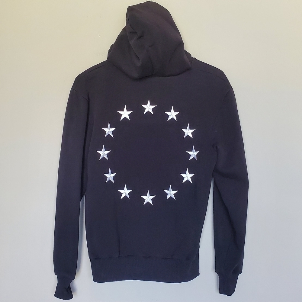 Etudes Klein Europa Stars-embroidered Hoodie in Black Mens Size S - Picture 8 of 11
